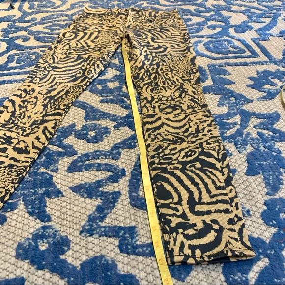 7 for all mankind animal print skinny pants ~ W26/L27 - Picture 10 of 13